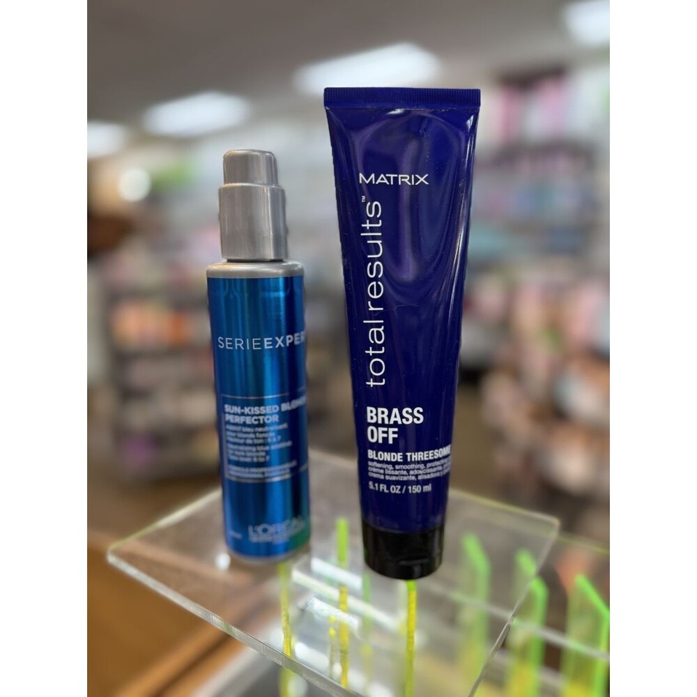 Cool Blonde Care Set - Matrix Brass Off + L'Oreal Blonde Perfector Duo